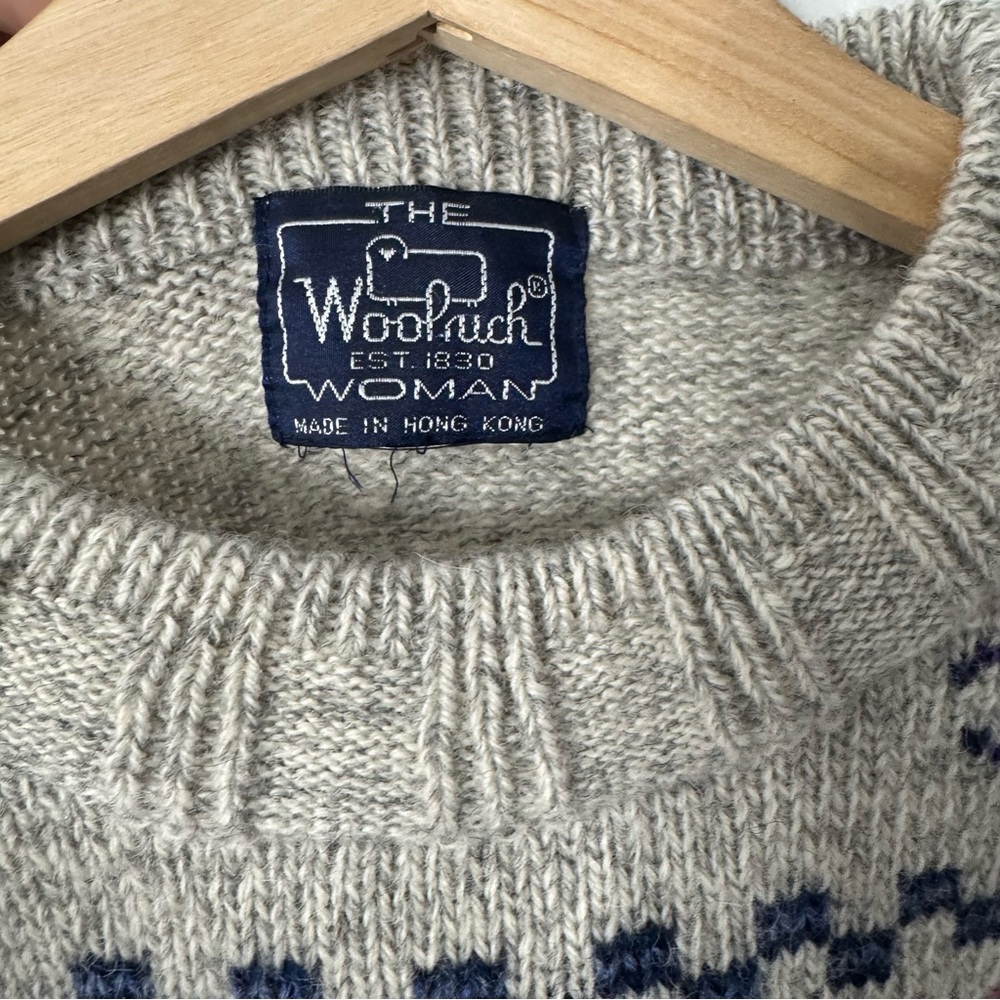 Vintage 80s Woolrich Wool Teacher Sweater - Picture 3 of 13